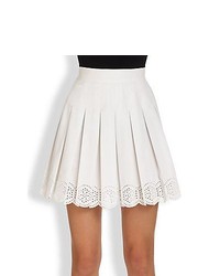 White Eyelet Skater Skirt