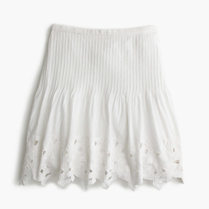 J crew clearance white mini skirt