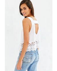 Urban Outfitters Cope Square Neck Eyelet Tank Top, $54
