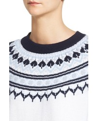 Amour Vert Fiona Nordic Merino Wool Sweater