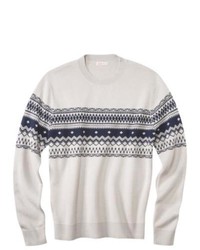 Merry Link Co., Ltd. Merona Pullover Fair Isle Sweater Pebble L