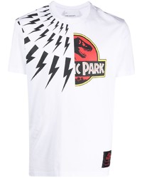 Neil Barrett Jurassic Park Fair Isle Thunderbolt T Shirt