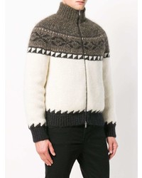 Saint Laurent Zip Up Knitted Jacket