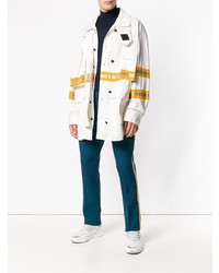 Calvin Klein 205W39nyc Contrast Panelled Rain Coat