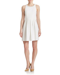 4.collective 4 Collective Beaded Neckline Fit And Flare Dress