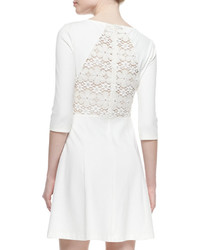 Ella Moss Joy Fit And Flare Dress With Lace Back