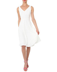 Isaac Mizrahi New York V Neck Fit And Flare Dress