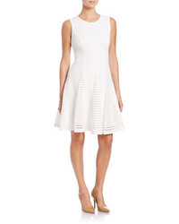 Calvin Klein Pleated Fit And Flare Dress