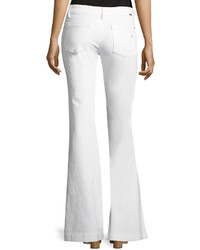 DL1961 Premium Denim Flare Leg Jeans White