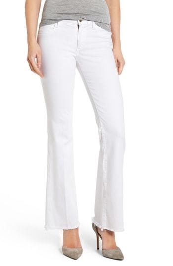 Pull On Pants - White Bootcut Pants | Misook