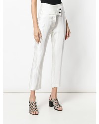 Ann Demeulemeester Double Button Cropped Trousers