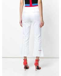 MSGM Flared Cropped Trousers