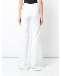 Christian Siriano Pinstriped Flared Trousers