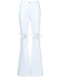 Rosie Assoulin Cut Out Knee Flared Trousers