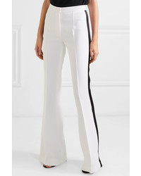 Michael Kors Collection Striped Crepe Flared Pants