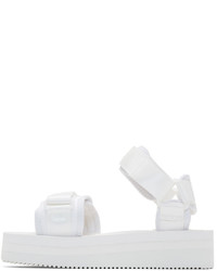 Suicoke White Cel Flatform Sandals
