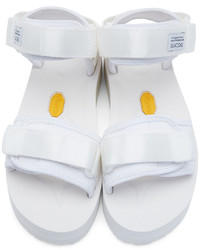 Suicoke White Cel Flatform Sandals