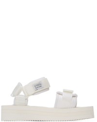 Suicoke White Cel Vpo Flatform Sandals