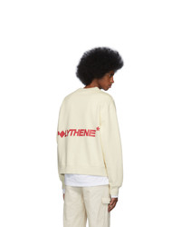 Polythene* Optics Off White Fleece Sweatshirt