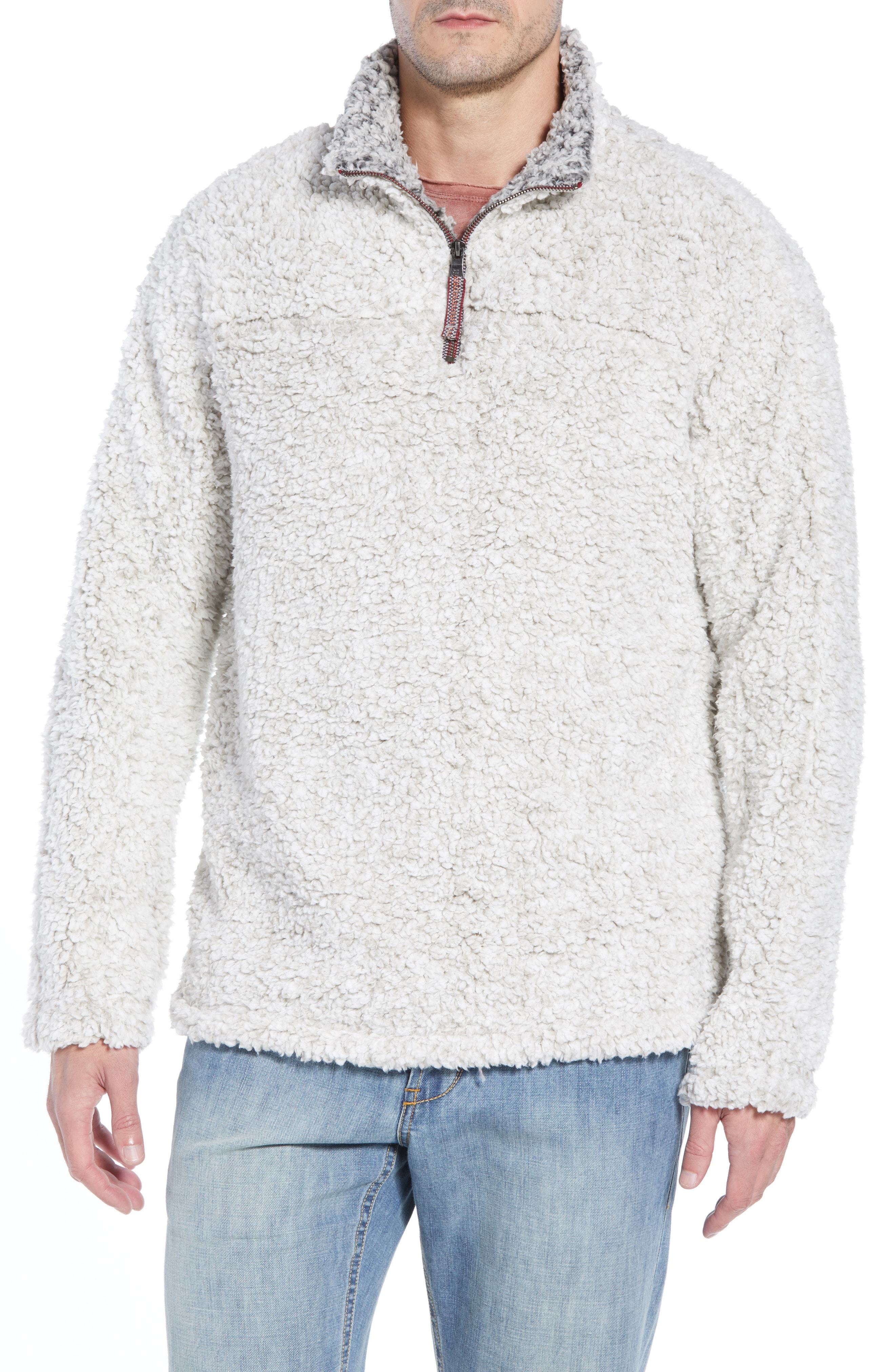 frosty tipped quarter zip pullover