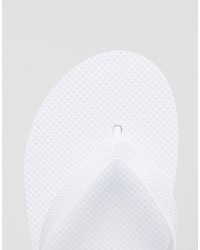 Asos Flip Flops In White