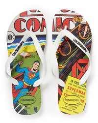 Nobrand Linha Herois Superman Print Flip Flops