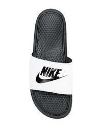 Nike Logo Open Toe Slides
