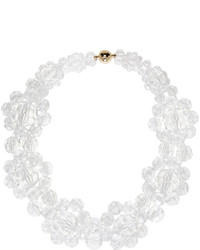 White Floral Beaded Necklace