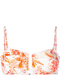 Evar Floral Print Bikini Top