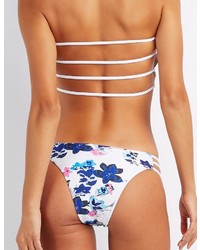 Charlotte Russe Floral Caged Bikini Bottoms
