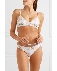 Zimmermann Heathers Med Floral Print Triangle Bikini