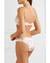 Zimmermann Heathers Med Floral Print Triangle Bikini