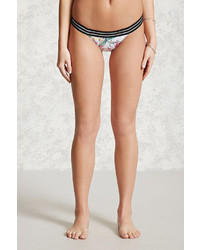 Forever 21 Perforated Floral Bikini Bottoms