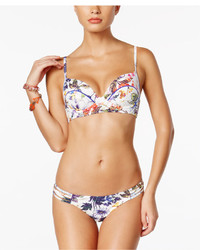 Rachel Roy Rachel Greenhouse Underwire Lace Up Bikini Top Swimsuit