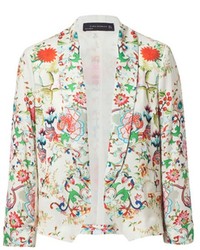 ChicNova Printed Floral Short Blazer