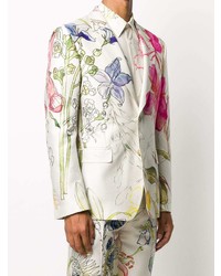 Alexander McQueen Floral Print Blazer