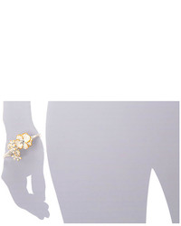 Alexander McQueen Skull Pearl Flower Bracelet