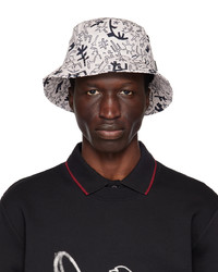Ps By Paul Smith White Dancing Flower Bucket Hat