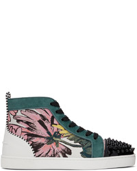 Christian Louboutin Multicolor Lou Spikes Orlato Sneakers