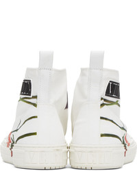 Valentino Garavani White Emilio Villalba Edition Vltn Giggies High Top Sneakers