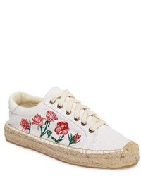 Soludos Floral Embroidered Espadrille Sneaker