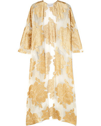 White Floral Chiffon Cover-up