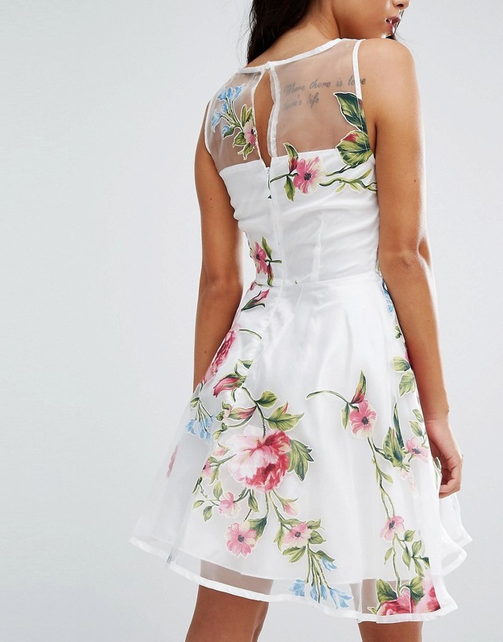 AX Paris Floral Skater Dress, $56 | Asos | Lookastic