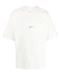Oamc Anthem Embroidered Logo Organic Cotton T Shirt