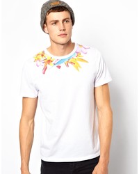 Asos T Shirt With Tropical Yoke Print