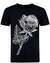Boohoo Embossed Geometric Floral T Shirt