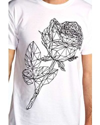 Boohoo Embossed Geometric Floral T Shirt