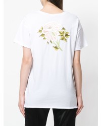 Ann Demeulemeester Embroidered Flower T Shirt
