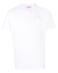 Valentino Floral Appliqu Cotton T Shirt