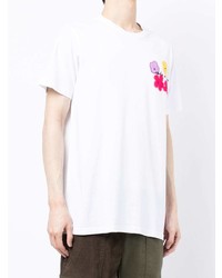 Maharishi Floral Embroidered Organic Cotton T Shirt